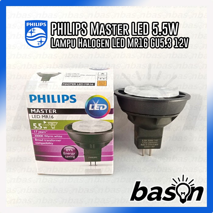 Philips Master LED Value 5.5W MR16 - 2700K หรือ 3000K