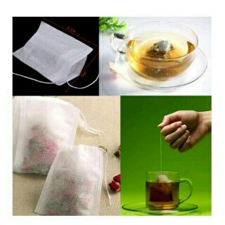 ถุงใส่ใบชา ถุงชงชา จำนวน 100 ถุง #tea bags filter 100pcs พร้อมส่ง