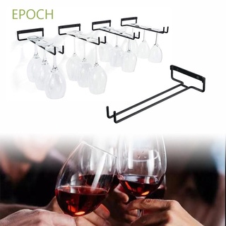 Epoch อุปกรณ์ชั้นวางแก้วไวน์แบบโลหะทนทานสําหรับแขวนตกแต่งผนัง