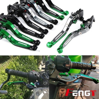 ก้านเบรกคลัตช์ โลหะผสมอลูมิเนียม CNC กันตก พับเก็บได้ สําหรับ KAWASAKI Ninja400 2018-2021