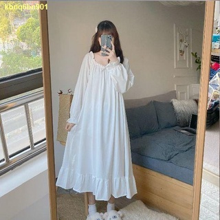 👻สปอตสินค้า👻ชุดนอนสตรีแขนยาวหลวมชุดนอน homewear