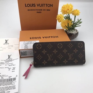 กระเป๋าสตางค์louis vuitton เกรดmirror งาน1:1 เอกสาร การ์ดครบ เหมือนแท้ทุกจุด