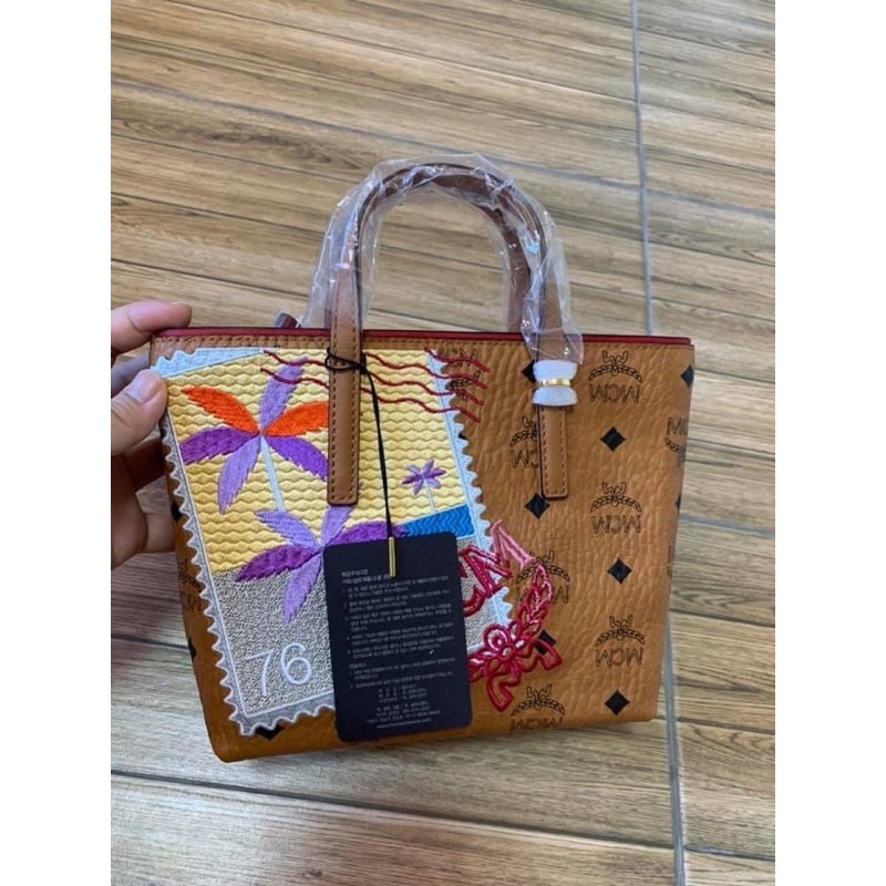 New MCM Mini Anya Shopper Bag