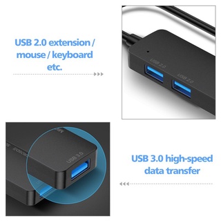Ankndo 5 IN 1 USB C HUB Adapter สำหรับ อุปกรณ์เสริม Type C ถึง USB 3.0 2.0 Splitter TF SD Card Reader แล็ปท็อป Dock Station #8