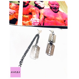 ต่างหูใบมีด งานdiy มีน้ำหนัก