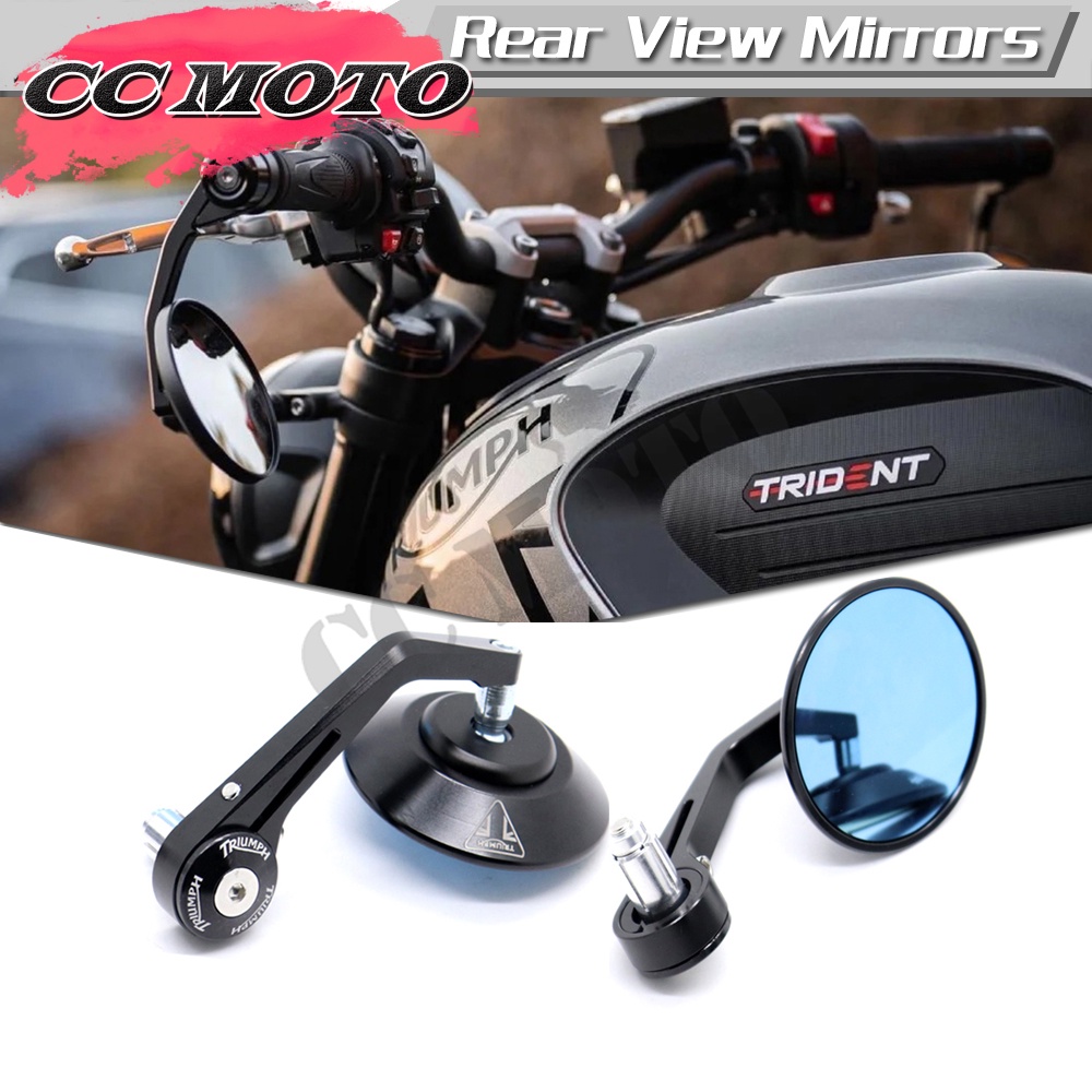 Trident 660 กระจกแฮนด์รถจักรยานยนต์กระจกมองหลังกระจกสําหรับ Triumph Trident 660 Trident660 Trident66