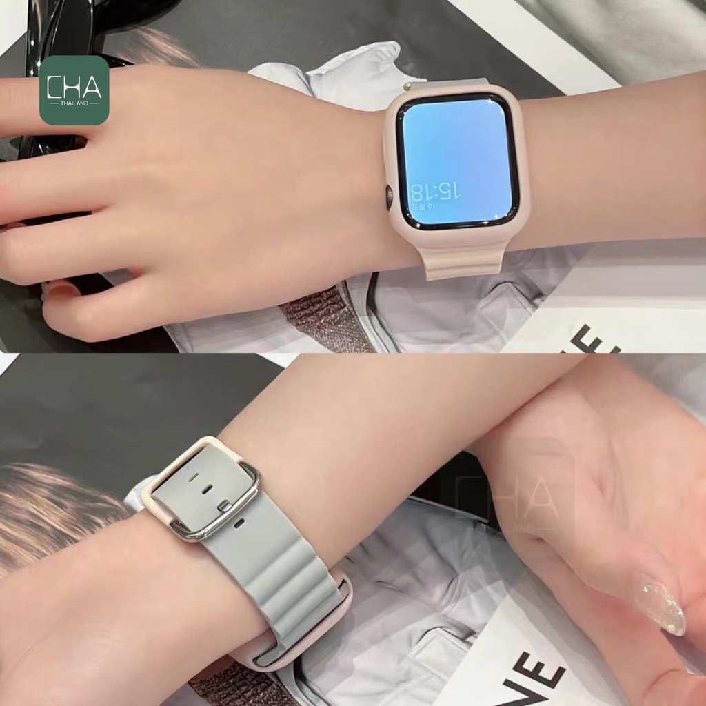สายนาฬิกา smart watch ใช้ได้กับ Watch11 10 9 8 ultra 7 6 5 4 3 2 1  Size 38/40/41/42mm 44/46/45/46/49mm สาย smart watch