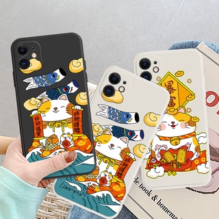 เคสโทรศัพท์มือถือ ลายแมวนําโชคน่ารัก สําหรับ Huawei P20 P30 P40 P50 Pro Plus 2022