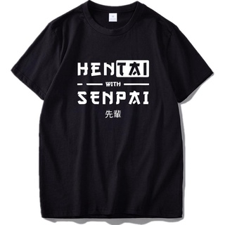 [S-5XL] เสื้อยืด ผ้าฝ้าย 100% พิมพ์ลายอนิเมะ Senpai สไตล์ญี่ปุ่น ฮาราจูกุ สตรีท ไซซ์ EU สําหรับวัยรุ่น