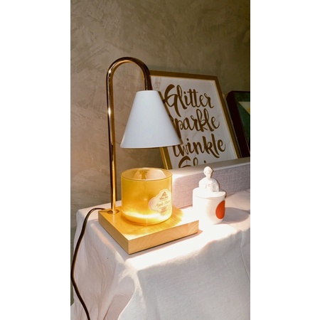 (พร้อมส่งทันที) Candle warmerโคมไฟอุ่นเทียนแบบฐานไม้แถม2หลอด รุ่นฐานไม้ ราคา ถูกที่สุด ดีลบีเคเค แกลเลอรีภาพที่ 4