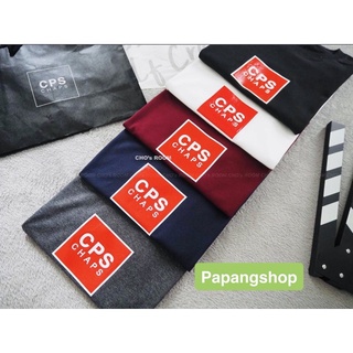 New in ❤️‍🔥เสื้อยืดแขนสั้น คอกลม CPS CHAPสกรีน งานปัก~งานป้าย🔖ผ้าcotton 💯% No.45