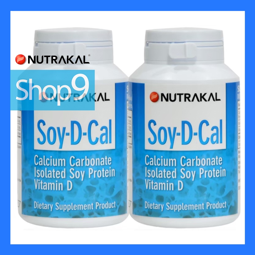 แท้ 05/2027 NUTRAKAL SOY-D-CAL (120 TABLETS) X 2 ขวด นูทราแคล ซอย-ดี-แคล (120 เม็ด) x 2 ขวด