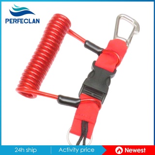 [🆕M2-PER] Scuba Safety Diving Lanyard Coil Rope  with Quick Release Buckle