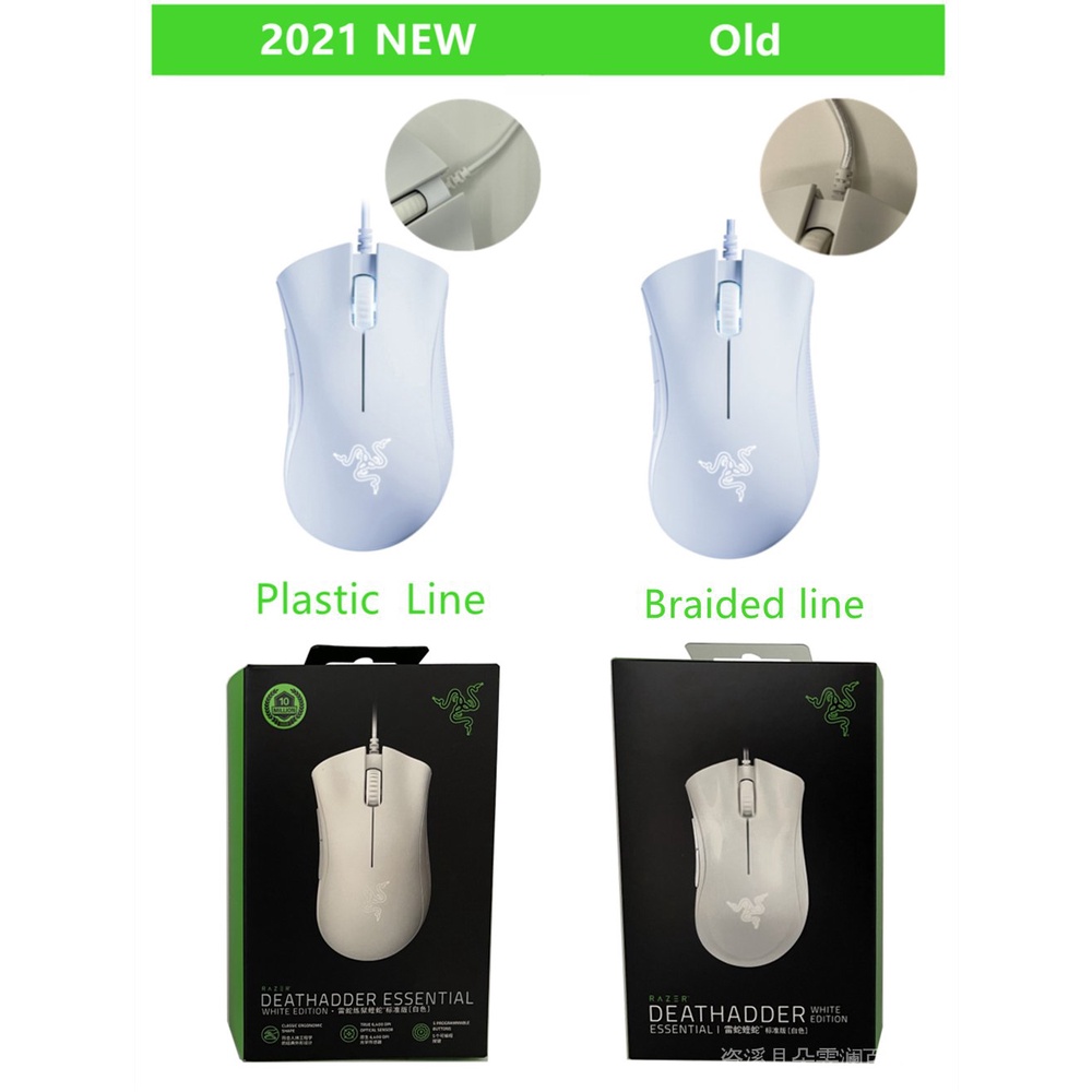 Razer Series DeathAdde Essential Naga X DeathAdder V2 Tournament Edition Razer Basilisk V3 ESports เมาส์แบบมีสาย UHTG #8
