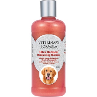 [โฉมใหม่] Veterinary Formula Ultra Oatmeal shampoo แชมพูสุนัข  ผิวหนังแห้ง ผิวบาง แพ้ง่าย ขนสาก  17ออนซ์ (503มล) ขวดชมพู