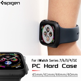 Spigen เคสแข็ง PC แบบบาง น้ําหนักเบา อุปกรณ์เสริม สําหรับ iWatch 45 มม. 41 มม. 44 มม. 40 มม. iWatch Series 7 6 5 4 SE