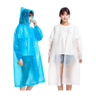 EVA LIGHTWEIGHT RAINCOAT เสื้อกันฝนกันน้ำดนื้อผ้า EVA เสื้อกันฝน ชุดกันฝน เสื้อกันฝนแฟชั่น สไตล์เกาหลี เสื้อกันฝนผู้ใหญ่