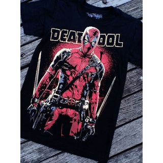 เสื้อยืดผ้าฝ้าย Bt120 DEADPOOL DUAL SWORD MARVEL UNIVERSE สีดํา คุณภาพสูงS-3XL