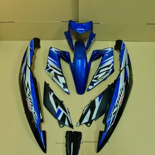 ชุดสี sonic new สีน้ำเงินดำ ยกชุด9ชิ้น พร้อมติดลาย