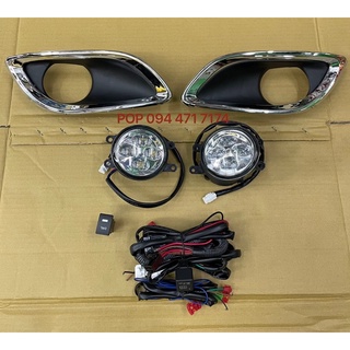 ไฟตัดหมอก สปอร์ตไลท์ ยาริส yaris led แสงขาว ขอบชุปโครเมี่ยม ปี 2009 2010 2011foglamp YARIS LED TOYOTA YARIS 2009-2011