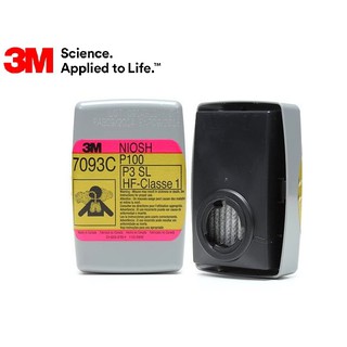 3M 7093C ตลับกรองประสิทธิภาพสูงแบบมีคาร์บอน (3M 7093C P100 WITH OV/AG FLUORIDE)