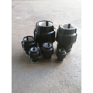 ข้อต่อตรงเกลียวในสวมอัดHDPE สำหหรับท่อPE (Female Adaptor) 63-110 มม.