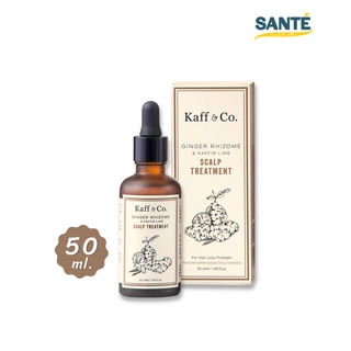 ทรีทเม้นท์สารสกัดเหง้าขิงและมะกรูดสกัดเย็น Kaff &amp; Co. Ginger Rhizome &amp; Kaffir Lime Scalp Treatment ผมร่วง หงอก 50 ml.