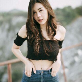 BABY SHORT TOP เย็บสม็อค