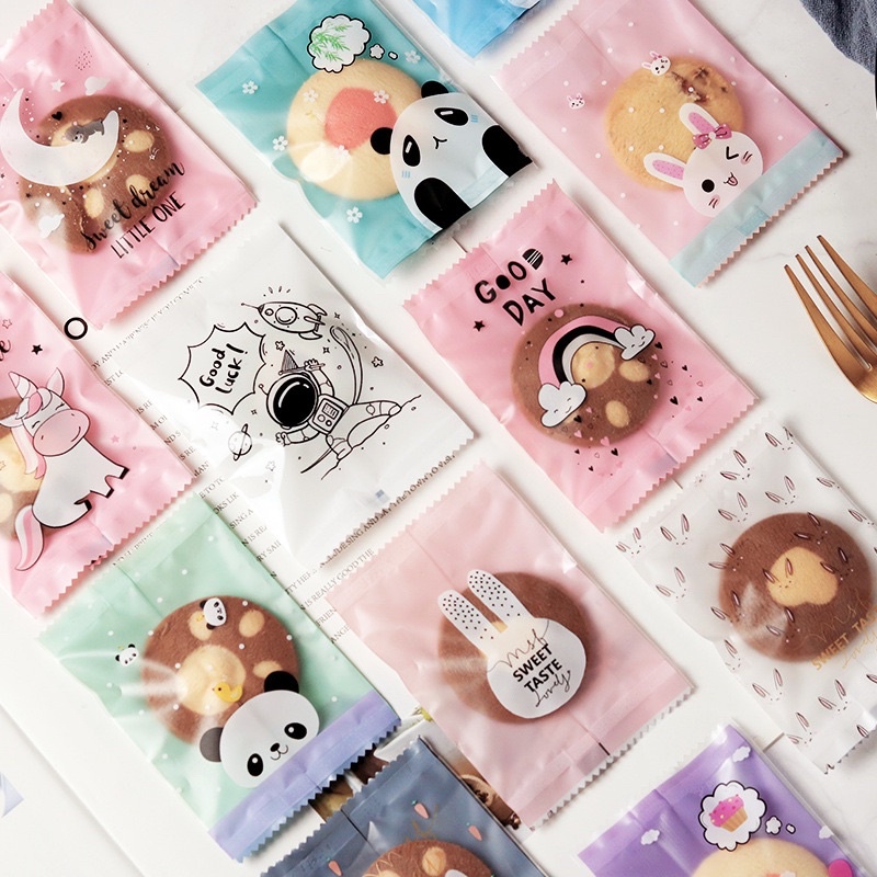 Bakery D'VER ❤️ [Set A] ถุงซีล 7*10 cm, 95-100 ใบ/แพค ถุงคุ้กกี้ ซองขนม ซองคุ้กกี้