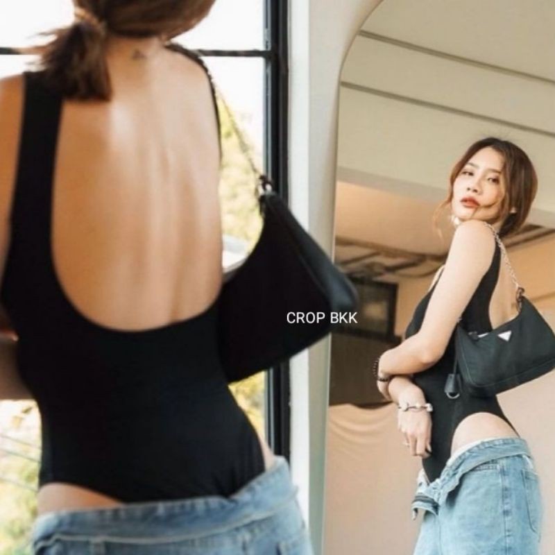 😍Body Suit😍 บอดี้สูทเว้าหลังเก๋ๆ ทรงเสื้อกล้าม !!มีเป้าแป๊ก+ฟองน้ำในตัว!! แมทช์ง่าย ใส่ได้หลายโอกาส😍