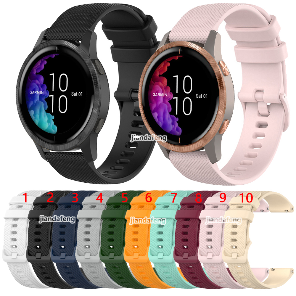 สายนาฬิกาซิลิโคนพื้นผิวสําหรับ Garmin Venu 4 3 45mm 3s 41mm 2s 2plus