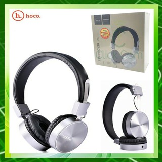 HOCO W2 Wired Headphones HD Bass Stereo Headband Headset With Microphone 3.5mm AUX #ของแท้