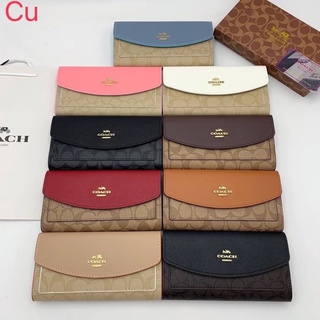 🔥🔥ตรงปก💯กระเป๋าสตางค์ COACH 7.5”รุ่น2พับใส่บัตร ใส่แบงค์ ใส่เหรียญ งานสวยเป๊ะปังมาก 🔥🔥