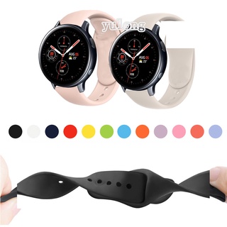 สายนาฬิกาข้อมือซิลิโคน แบบนิ่ม สําหรับ Samsung Galaxy watch Active 2 watch 4 5 6 Watch5 Pro Watch6 watch4 classic 42 มม. 46 มม. 40 มม. 44 มม. 43 มม. 47 มม.