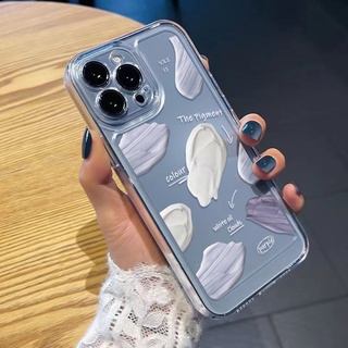 เคส TPU Space Case อ่อนอะคริลิค For i 11 13 14 7 8 Plus 12 13 11Pro Max X XS Max 11 13 12 Pro 7 8 SE 2020 ใสเคสมือถือ