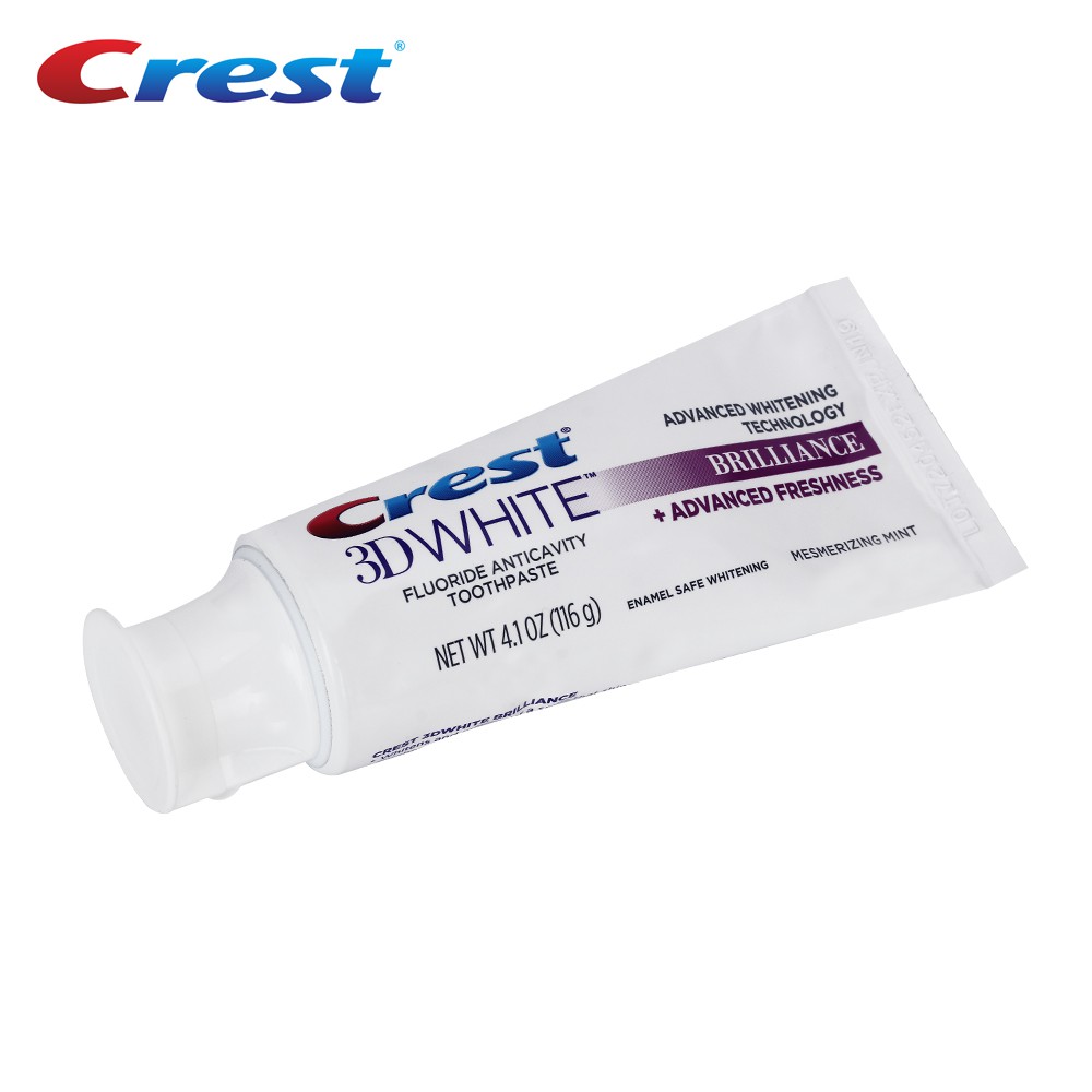 Crest ยาสีฟัน Crest 3D White Brilliance Advanced Whitening Toothpaste เปลี่ยนฟันเหลืองให้เป็นฟันขาว 