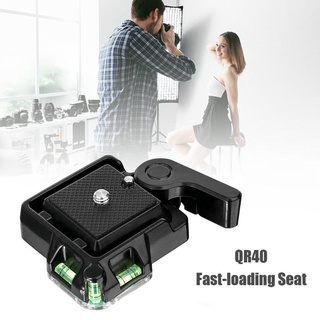 แคลมป์ขาตั้งกล้อง แบบปลดเร็ว QR-40 QR40 สําหรับกล้อง DSLR【qy】