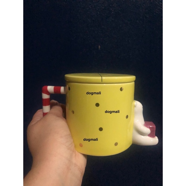 starbucks mug สีเหลือง 10 oz