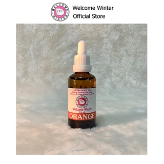 WelcomeWinter น้ำมันเมล็ดองุ่นทาผิวกลิ่นน้ำมันหอมระเหย Essential Oil Orange BODY OIL 50 ml