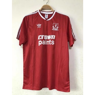 เสื้อกีฬาแขนสั้น ลายทีมชาติฟุตบอล Liverpool 87-88 ชุดเหย้า สไตล์เรโทร แห้งเร็ว ไซซ์ S-XXL