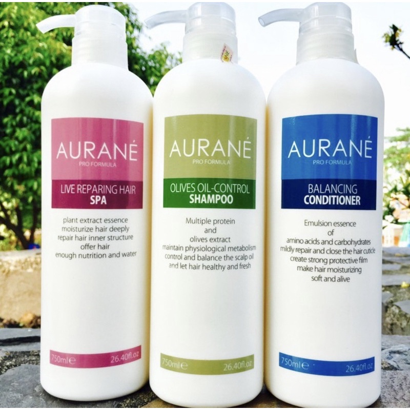 Aurane recovery shampoo set 750ml x2, นําเข ้ าของแท ้