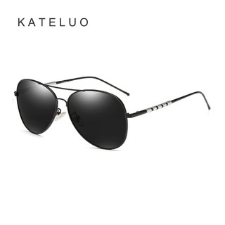 Kateluo CLASSIC Mens แว่นตากันแดดอลูมิเนียมแมกนีเซียม Polarized LENS UV400 K6606