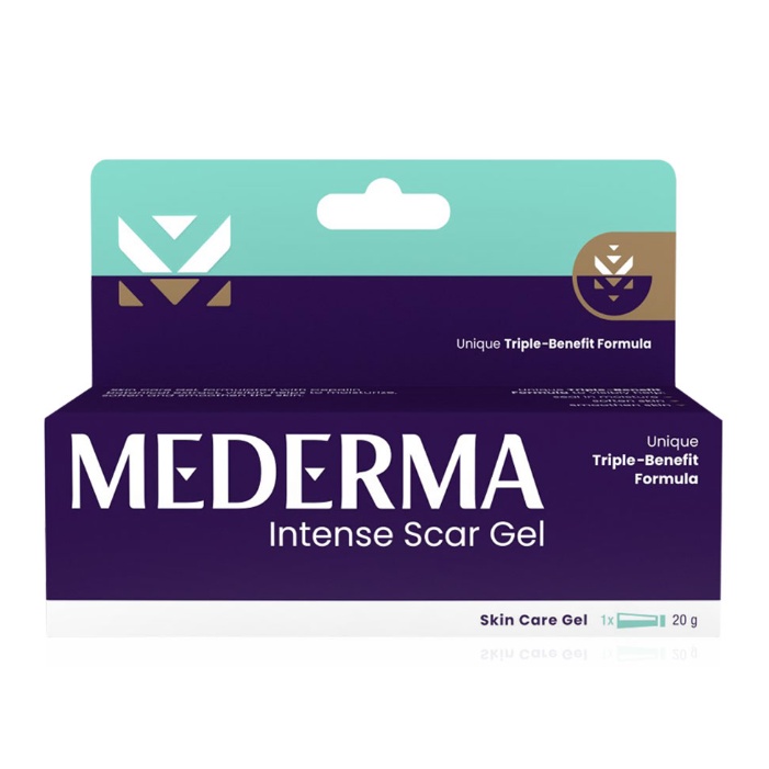 โฉมใหม่ MEDERMA Intense Gel ครีมรักษาแผลเป็นจากสิว รอยผ่าตัด หลังคลอด ขนาด 10 G [930809]