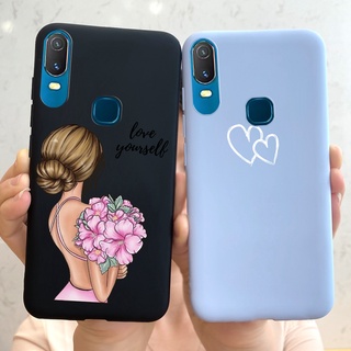 เคส Vivo Y11 การออกแบบใหม่ รูปแบบ เคลือบด้าน ซิลิโคนนิ่ม TPU เคสโทรศัพท์ Vivo 1906 Y 11 2019 ฝาหลัง