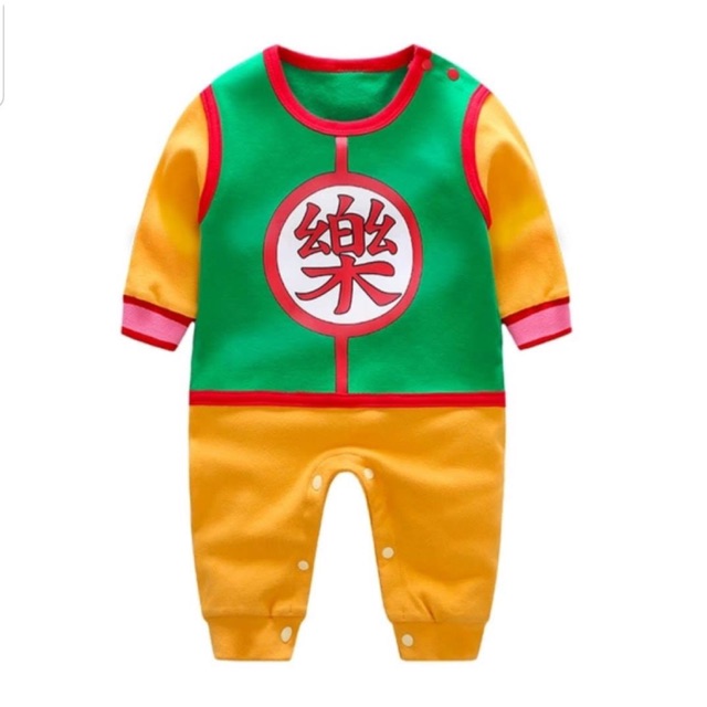 พร้อมส่งที่ไทยจ้า Gohan Dragon Ball Z Baby Romper ชุดบอดี้สูท โกฮัง ดราก้อนบอล สำหรับเด็กแรกเกิดถึงสองขวบ