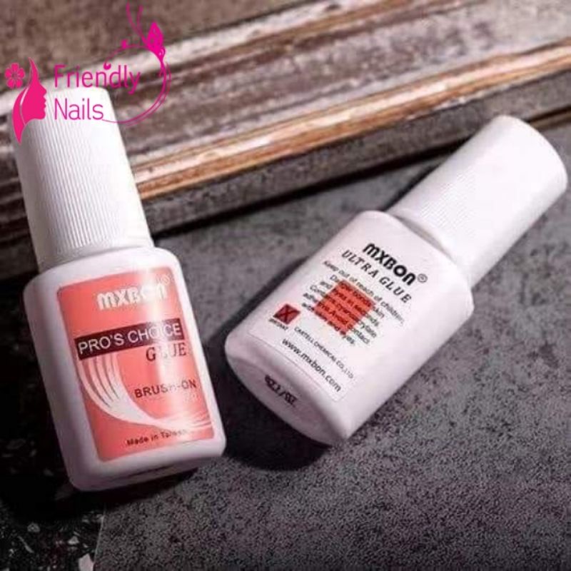 กาวติดเล็บปลอม กาวMXBON 🦋พร้อมส่ง🦋หัวแปรงจุ่ม