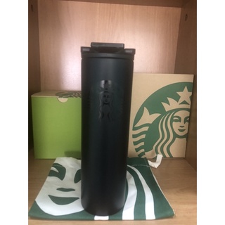 Starbucks กระบอกน้ำ Stainless Black Siren 16oz.