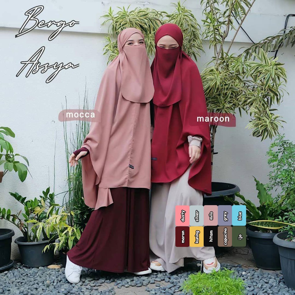 Hijab SAFETY MASK NIQAB AISYAH ANTI CORONA/Instant Hijab/SYRIA Hijab/JERSY Hijab/BILLYSCRAFT