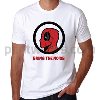 tshirtเสื้อยืดคอกลมฤดูร้อนเสื้อยืด ผ้าฝ้าย พิมพ์ลายซุปเปอร์ฮีโร่ Deadpool Marvel PW-002 AF123SD38782สามารถปรับแต่งได้Sto