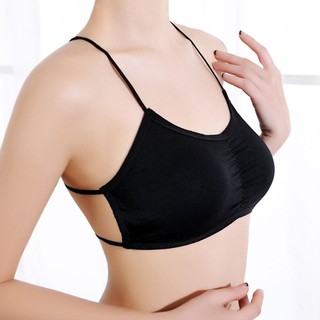 New Women Cross Back Seamless Wire Tops Sexy Sports Bra